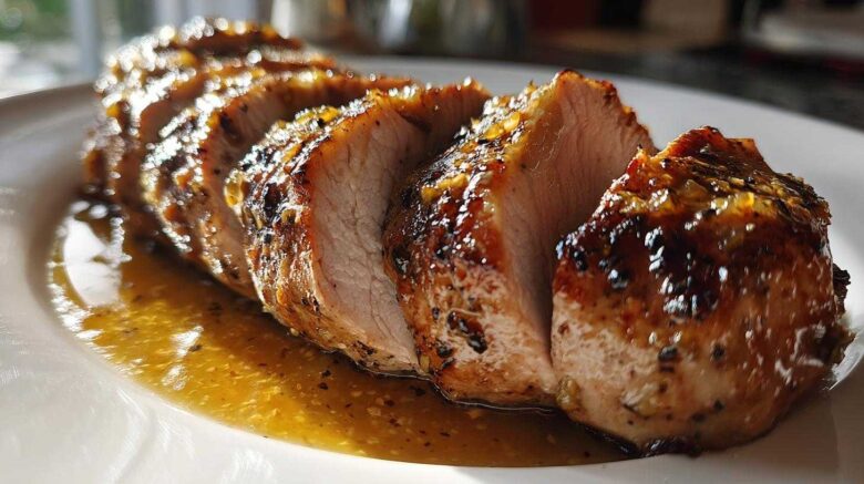 Honey Mustard Glazed Pork Tenderloin