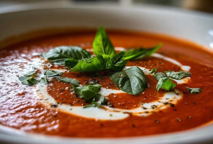 Instant Pot Creamy Tomato Basil Soup