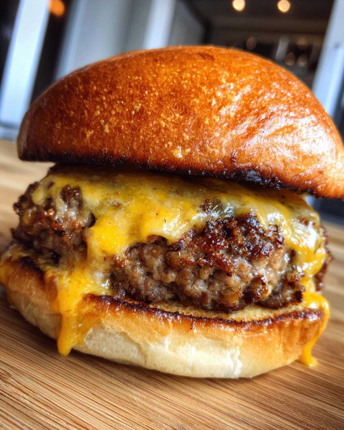 Juicy Lucy Stuffed Burger - detail 1