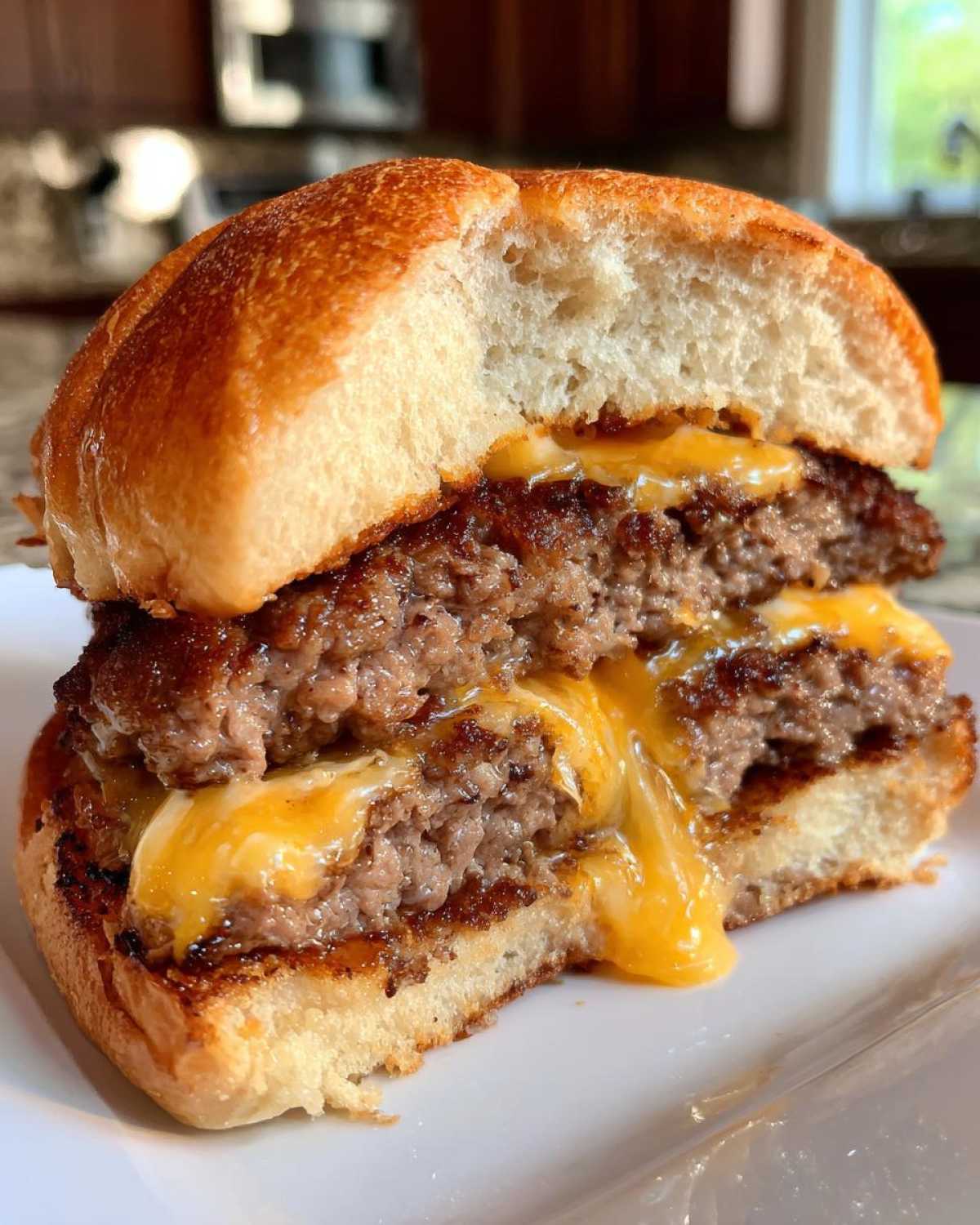 Juicy Lucy Stuffed Burger - detail 3
