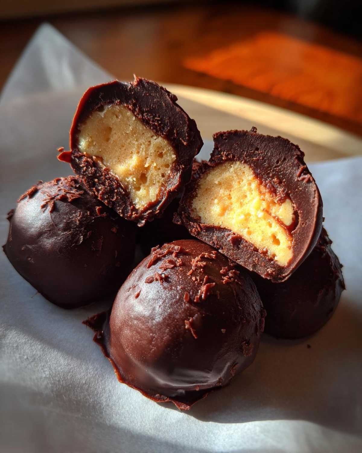 Keto Chocolate Peanut Butter Fat Bombs - detail 3