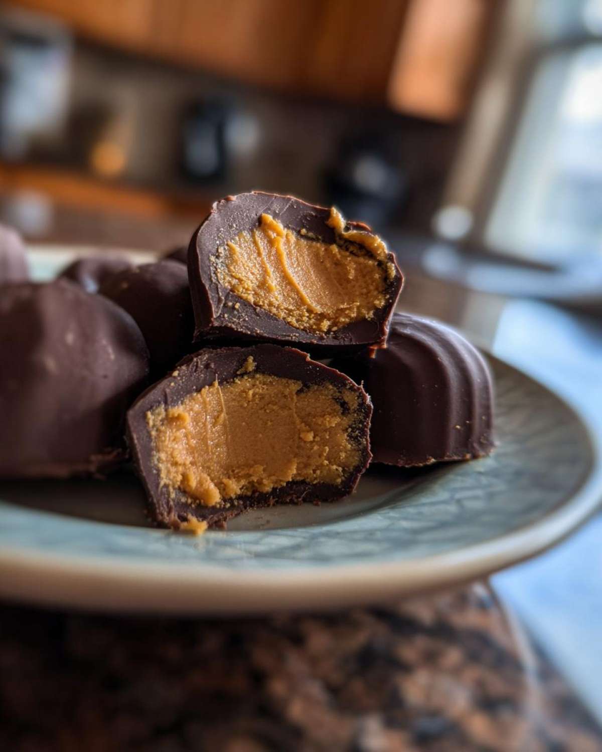 Keto Chocolate Peanut Butter Fat Bombs - detail 4