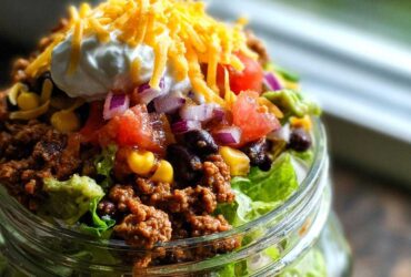 Mason Jar Taco Salad to Go