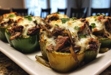 Philly Cheesesteak Stuffed Peppers