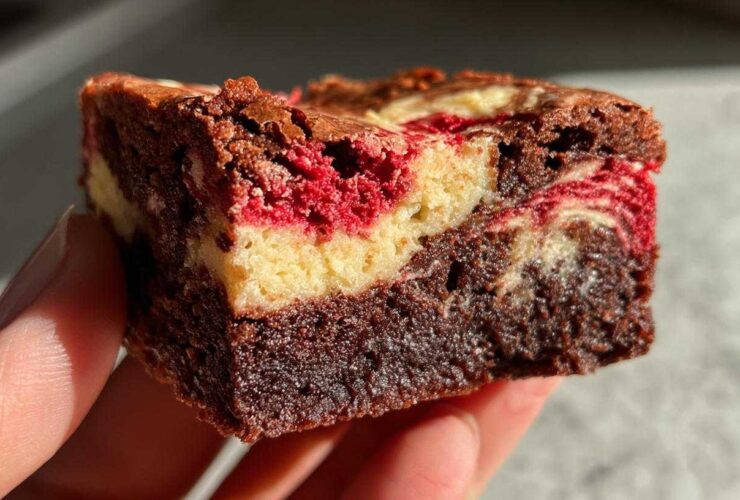 Red Velvet Cheesecake Brownie Bars