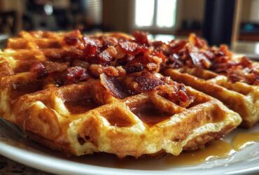 Savory Maple Bacon Waffles Surprise