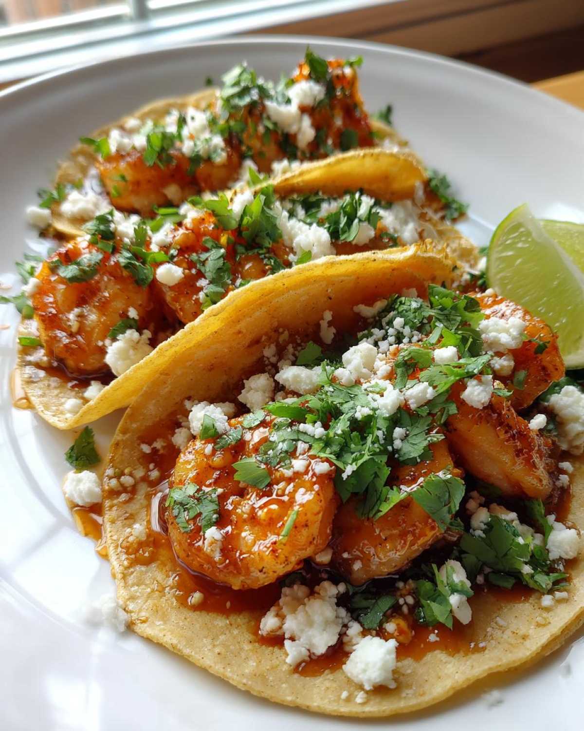 Spicy Honey Lime Shrimp Tacos - detail 3