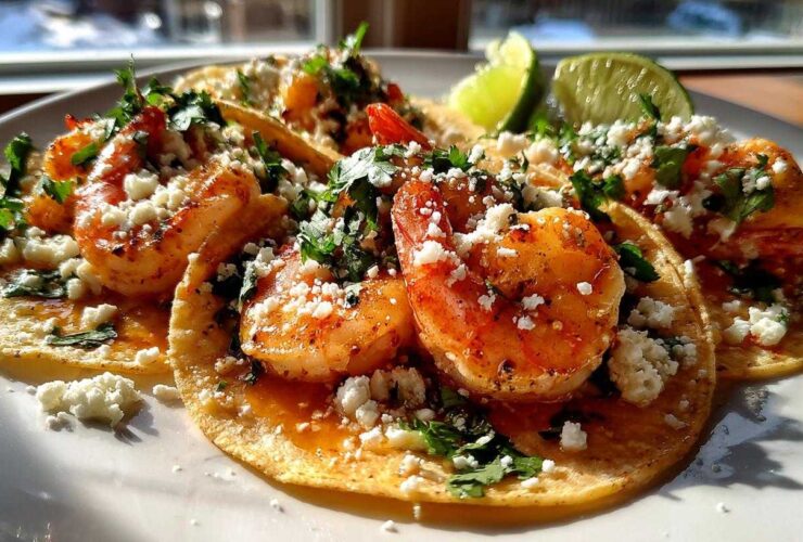 Spicy Honey Lime Shrimp Tacos