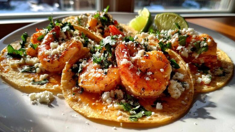 Spicy Honey Lime Shrimp Tacos