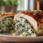 Spinach Artichoke Stuffed Chicken Breasts
