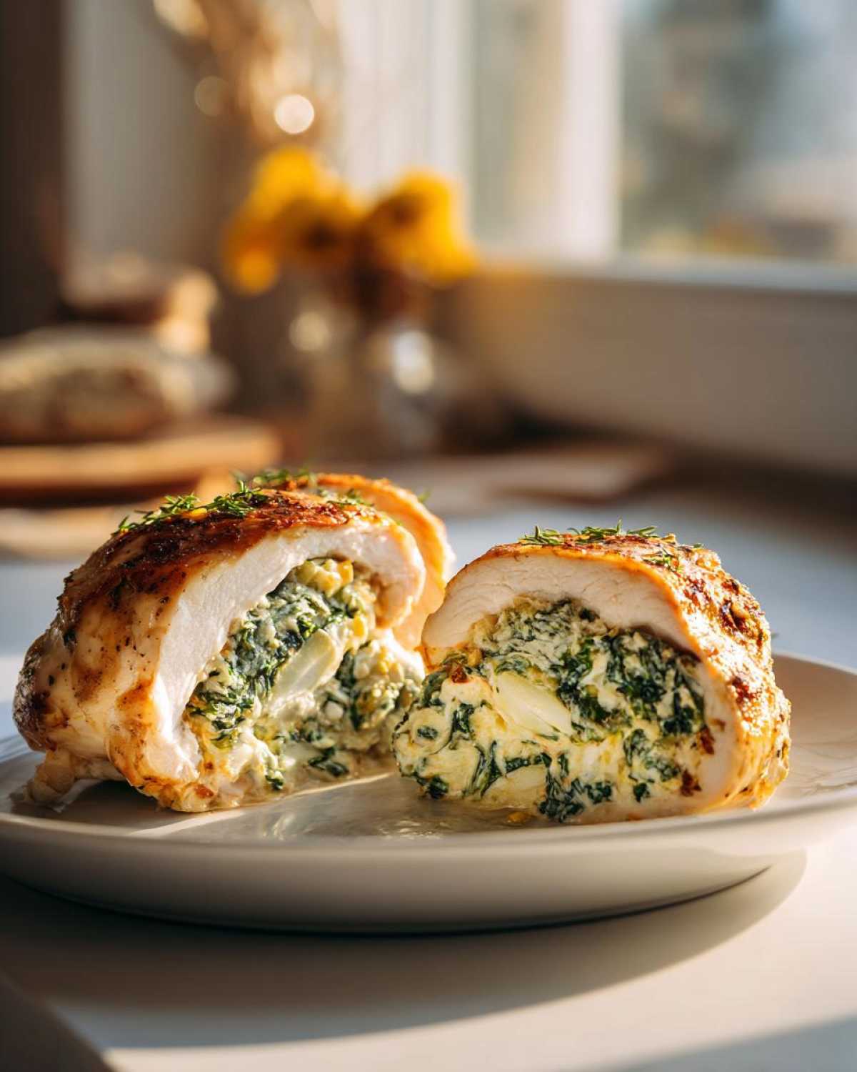 Spinach Artichoke Stuffed Chicken Breasts - detail 2