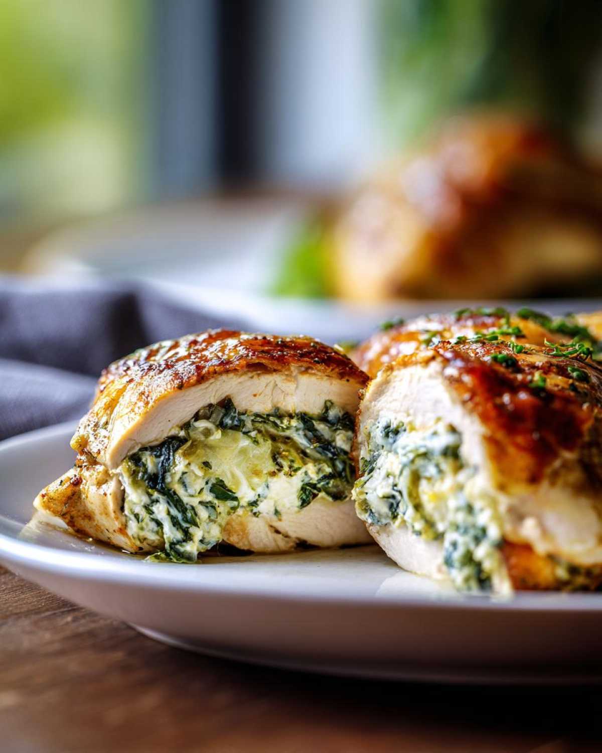 Spinach Artichoke Stuffed Chicken Breasts - detail 3