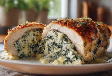 Spinach Artichoke Stuffed Chicken Breasts