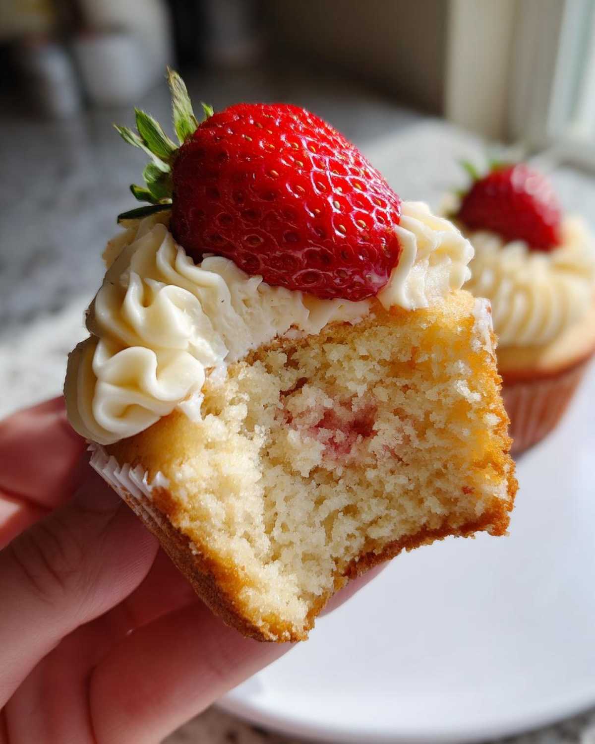Strawberry Champagne Cupcakes - detail 2