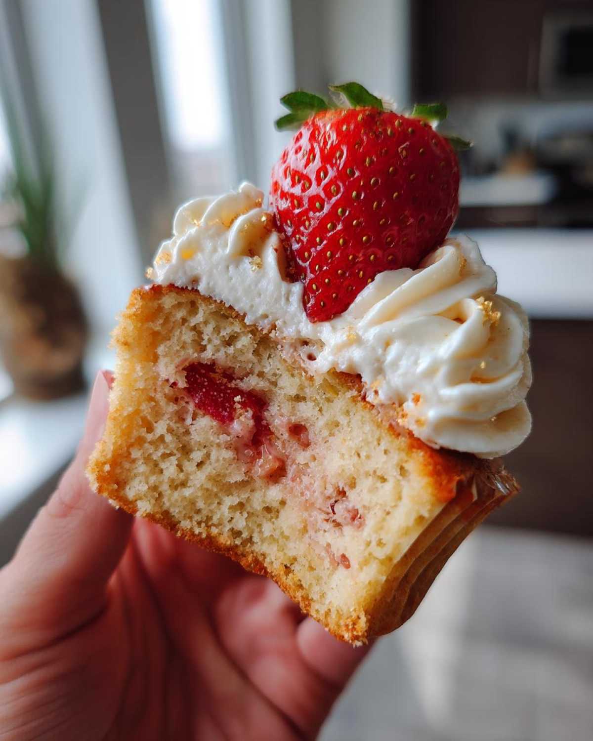 Strawberry Champagne Cupcakes - detail 3