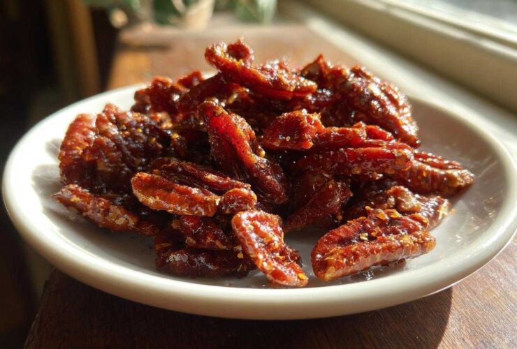 Sweet and Spicy Candied Pecans