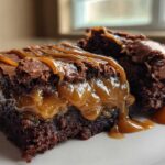Ultimate Gooey Caramel Brownies Surprise