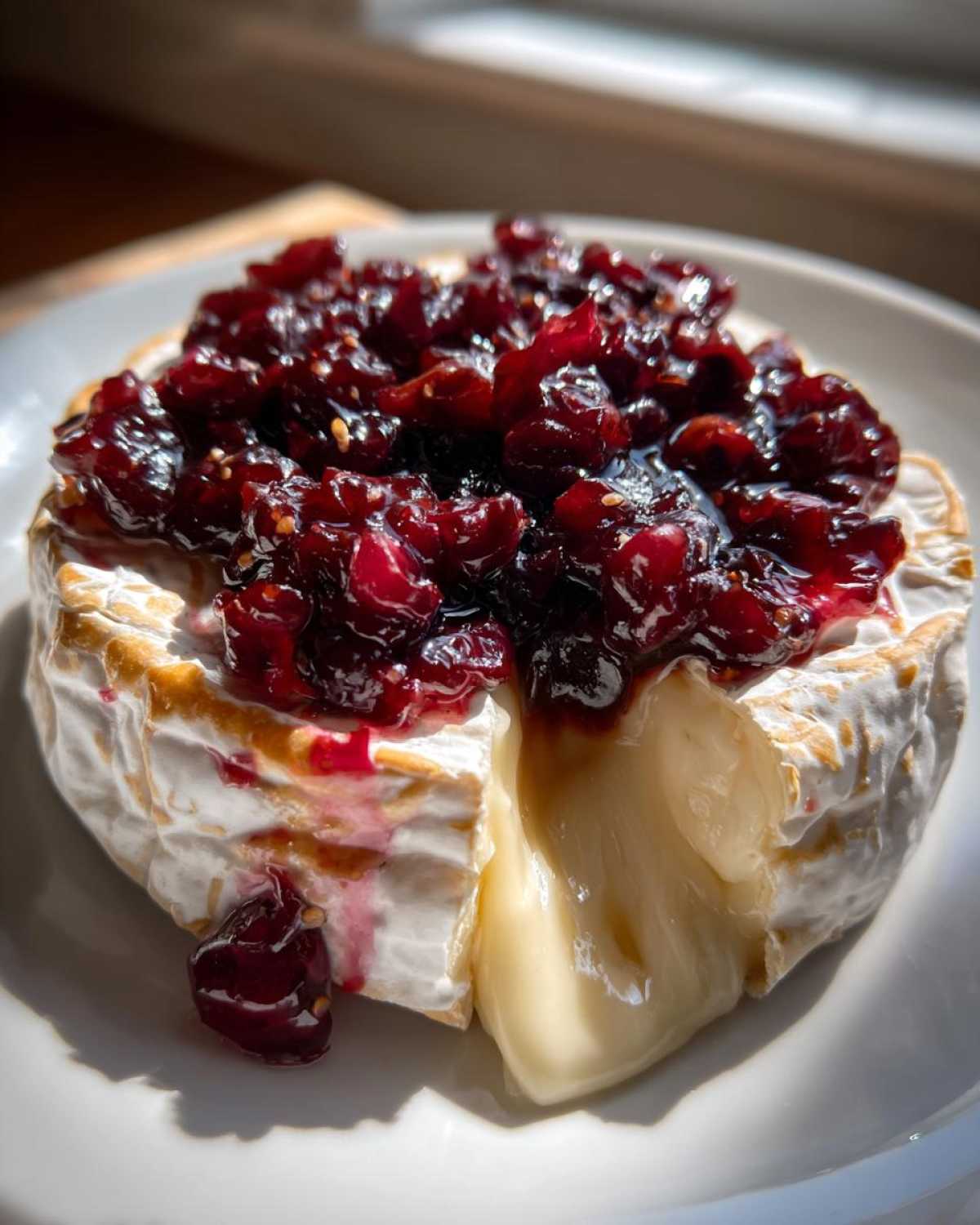 Baked Brie with Cranberry Fig Jam - detail 3