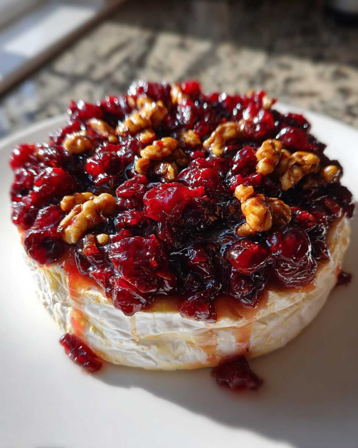 Baked Brie with Cranberry Fig Jam - detail 4