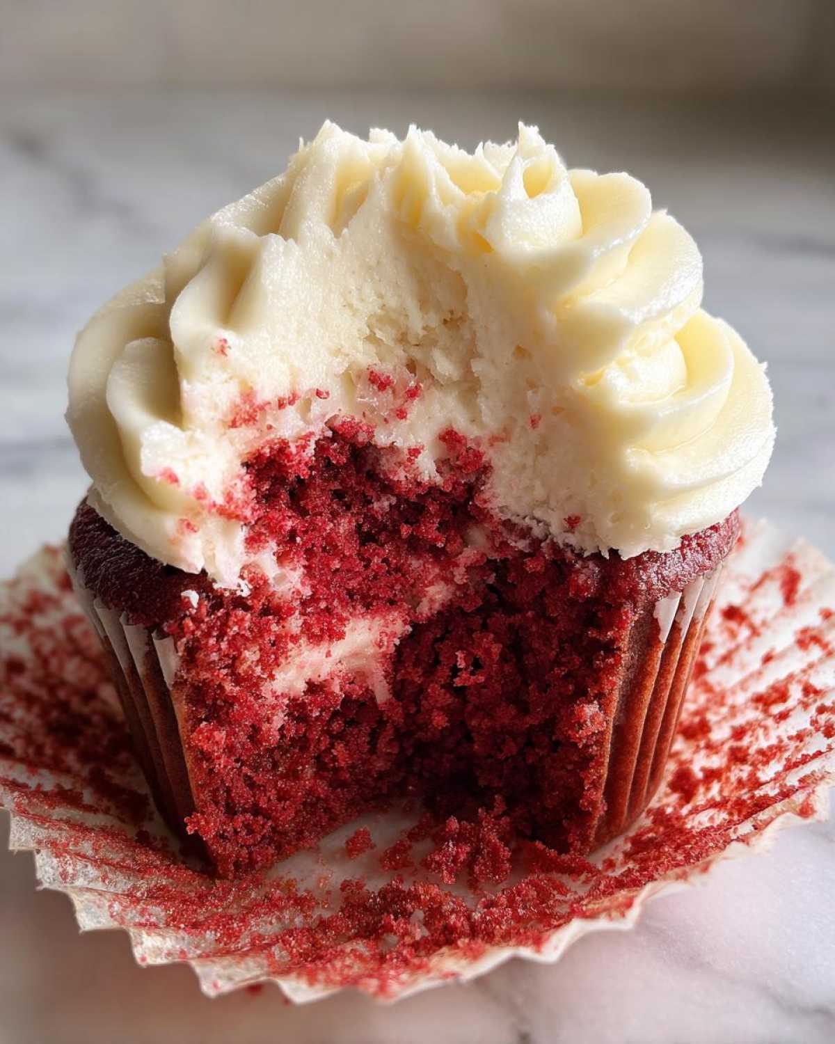 Beet Red Velvet Cupcakes - detail 1