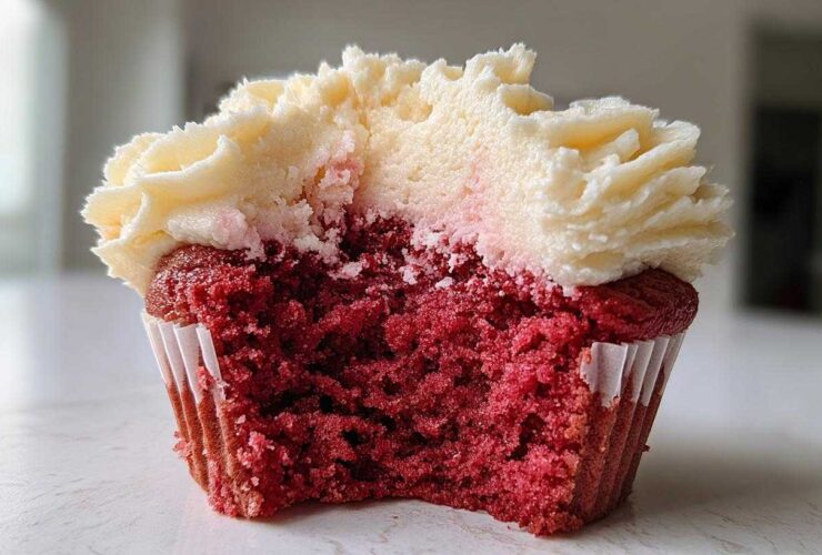Beet Red Velvet Cupcakes