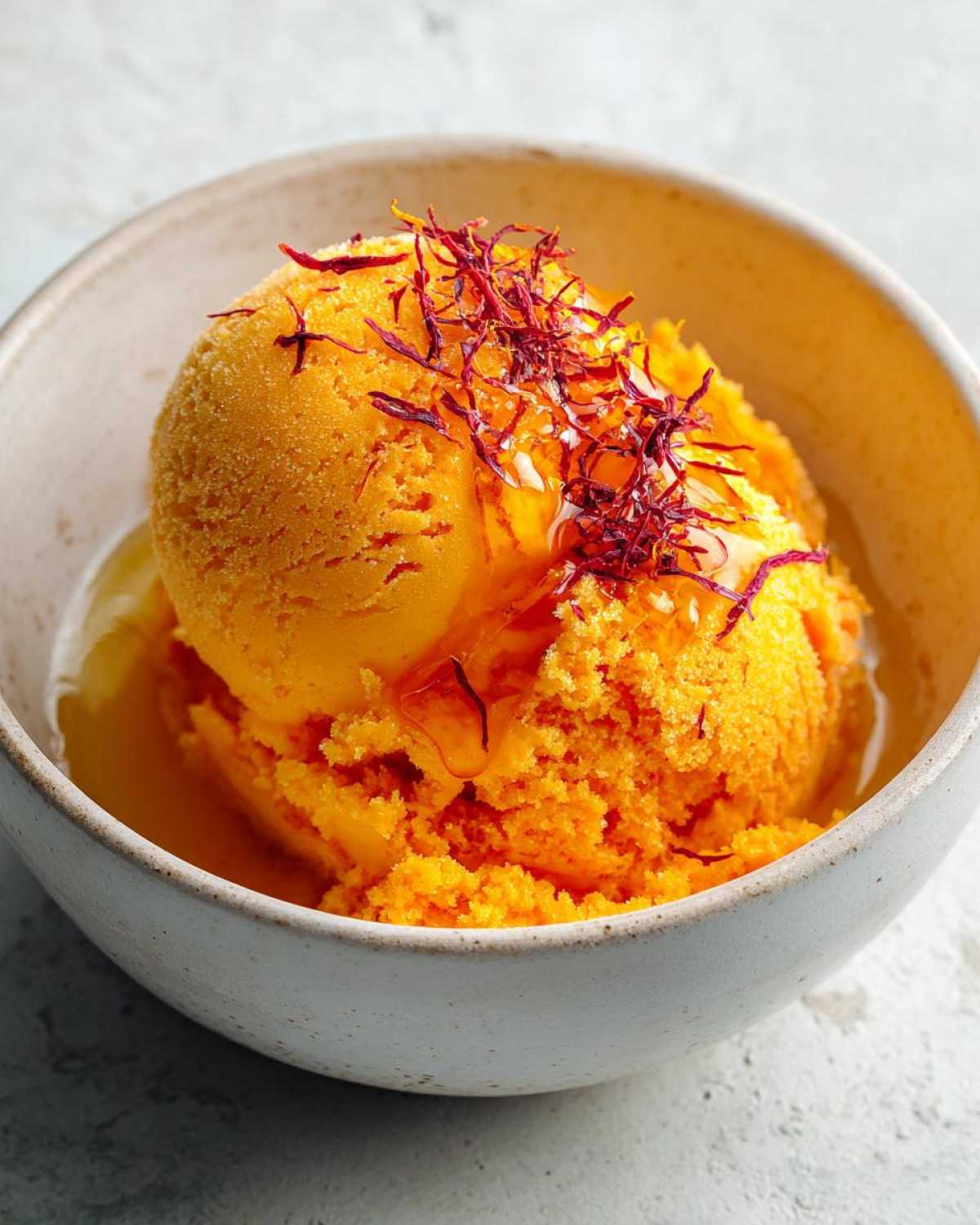 Blood Orange Olive Oil Ice Cream - detail 3