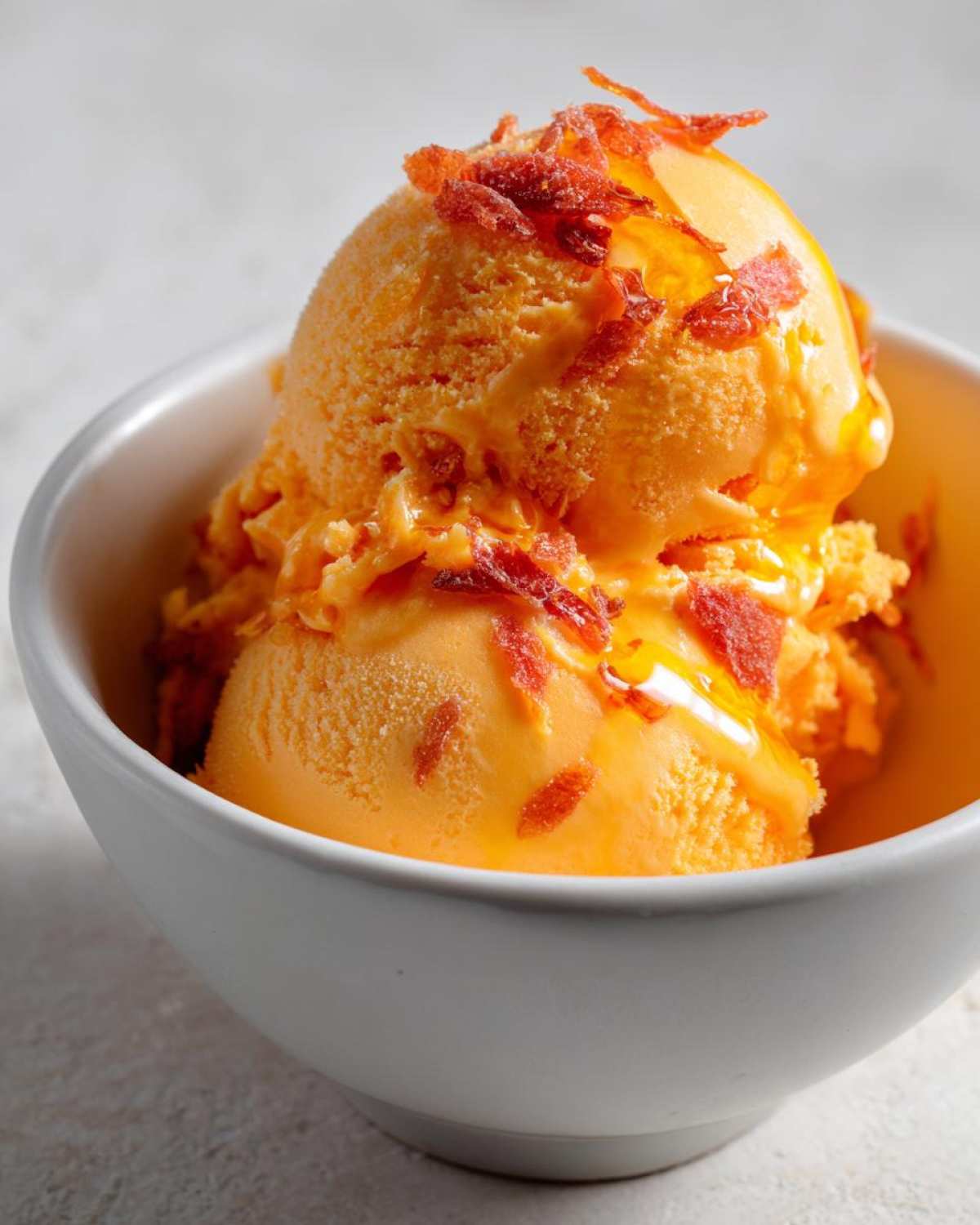 Blood Orange Olive Oil Ice Cream - detail 4