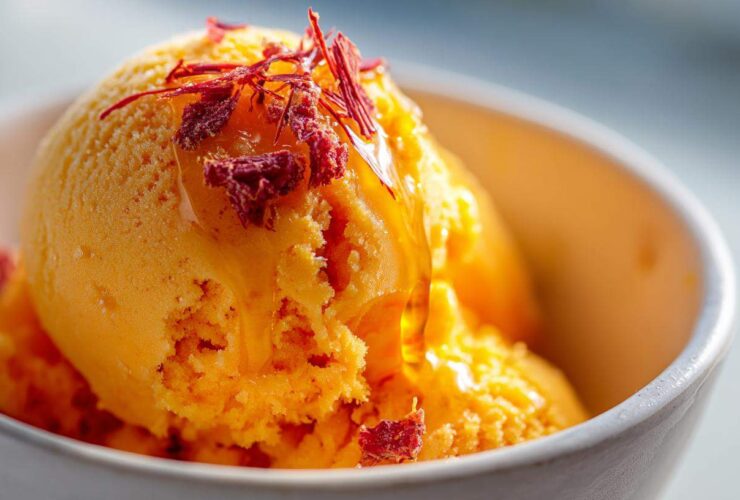 Blood Orange Olive Oil Ice Cream