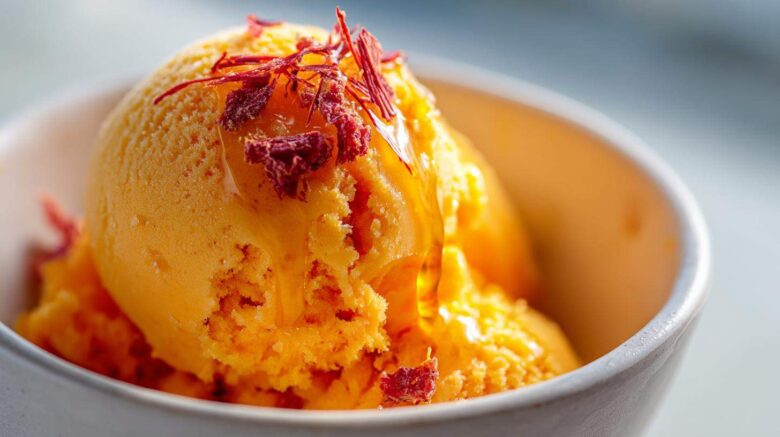 Blood Orange Olive Oil Ice Cream