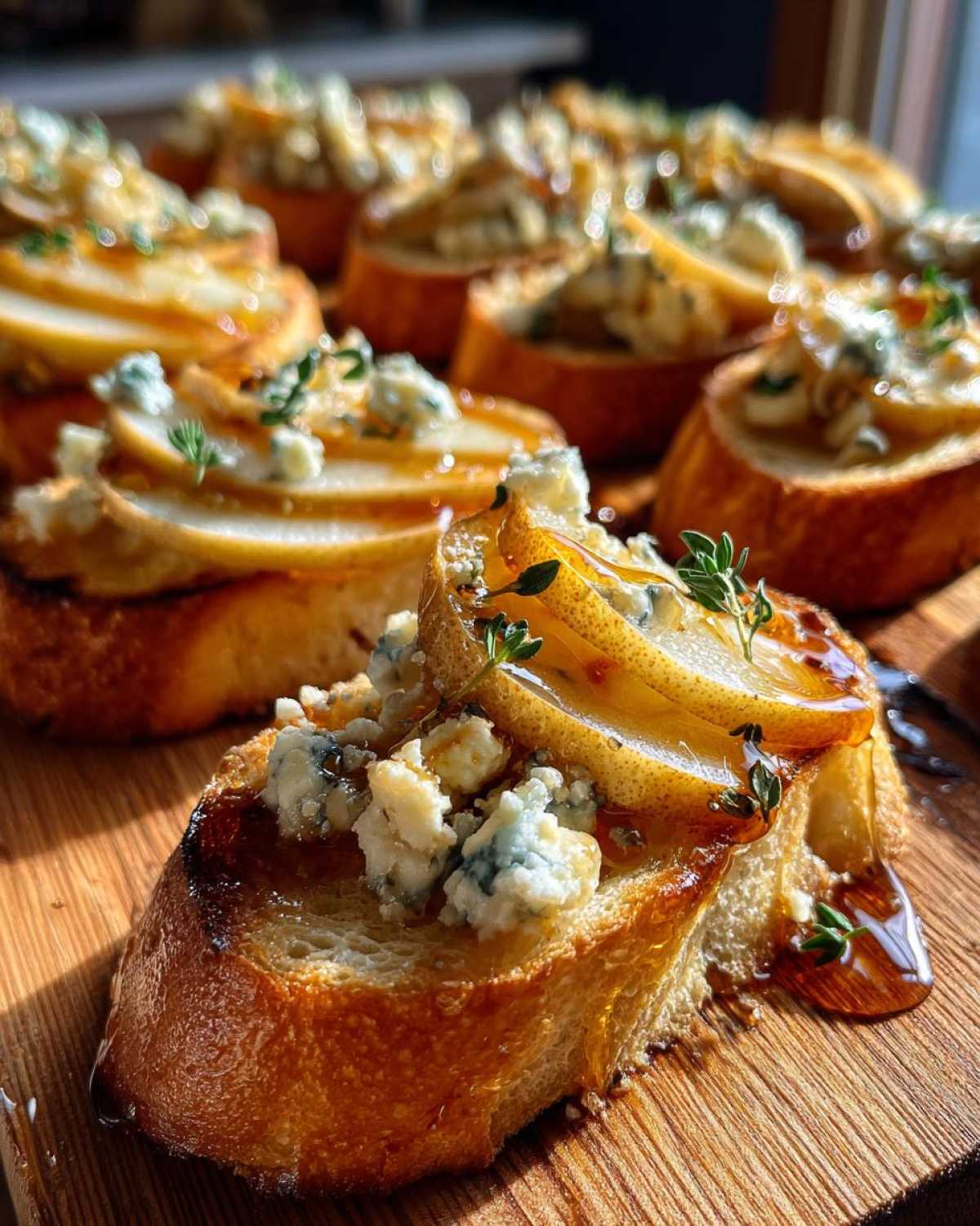 Blue Cheese Pear Crostini - detail 1
