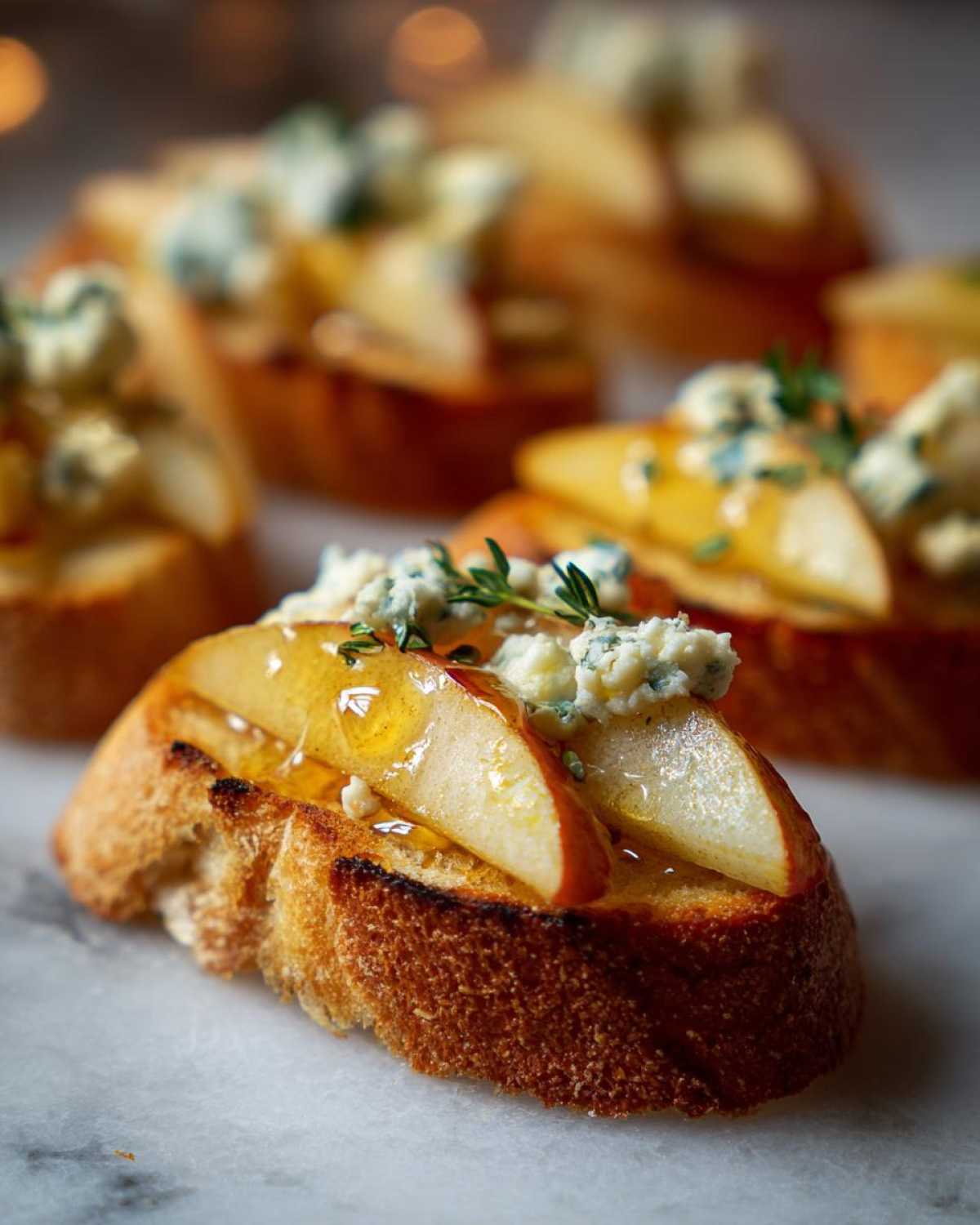 Blue Cheese Pear Crostini - detail 2