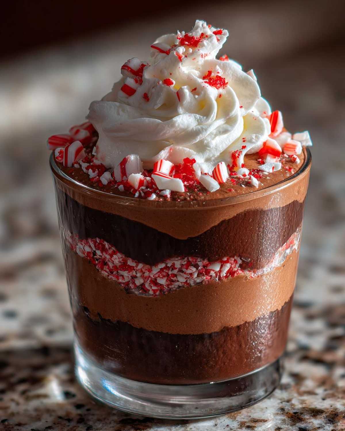 Candy Cane Chocolate Mousse Parfait - detail 4