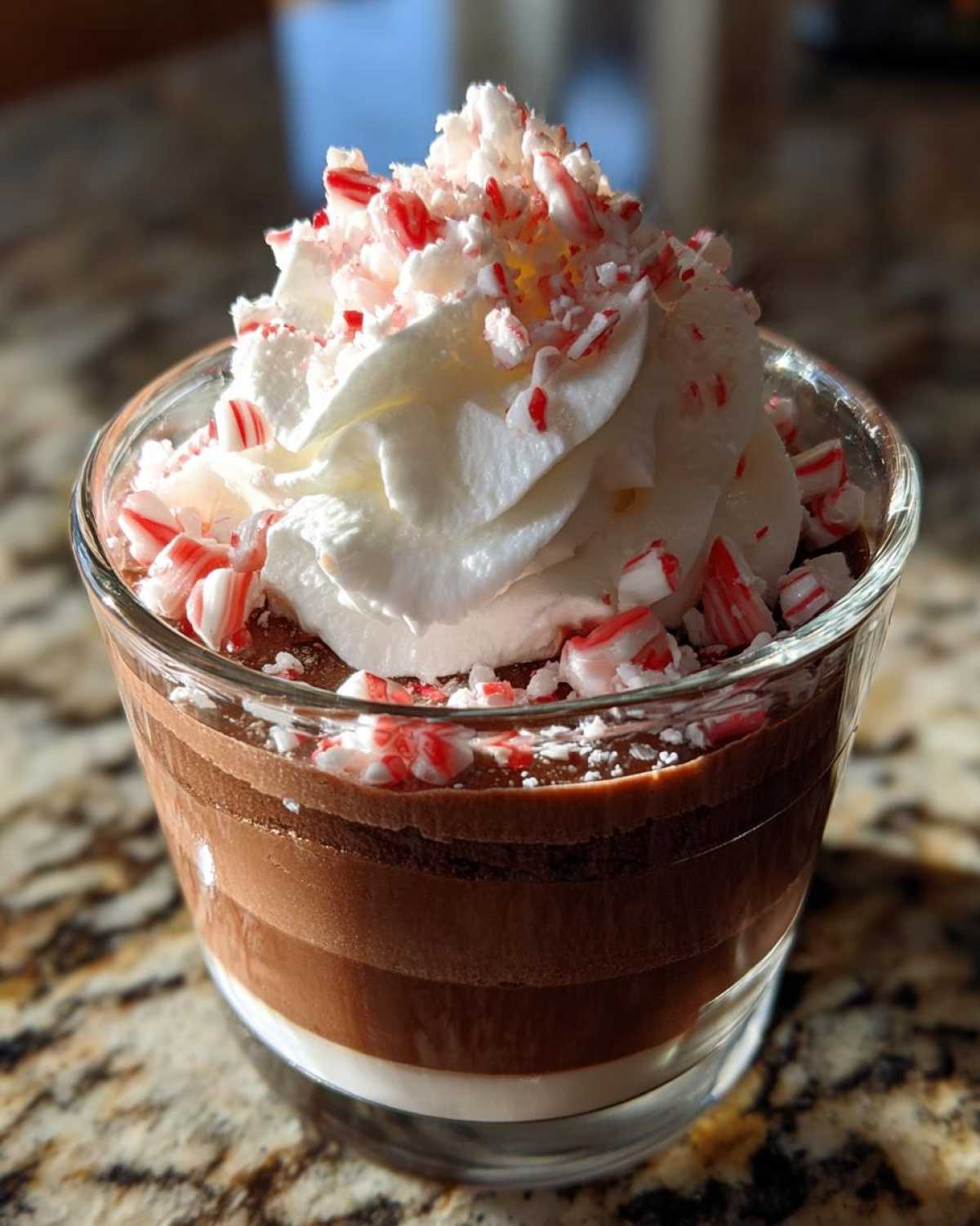 Candy Cane Chocolate Mousse Parfait - detail 2