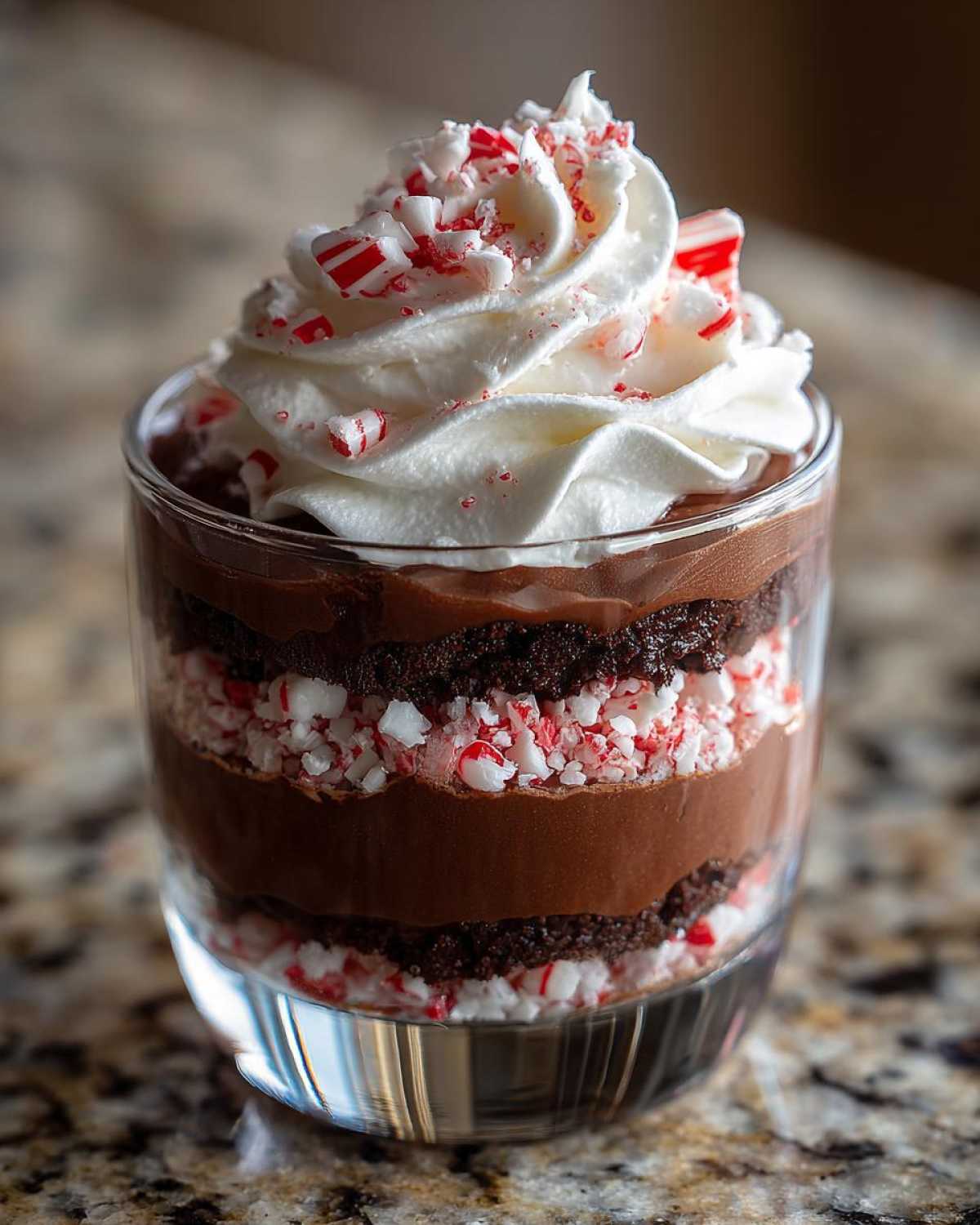 Candy Cane Chocolate Mousse Parfait - detail 3