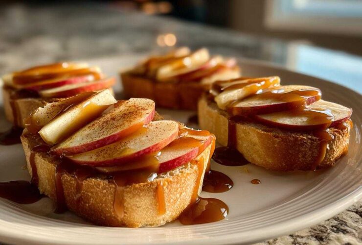 Caramel Apple Bruschetta