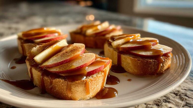 Caramel Apple Bruschetta