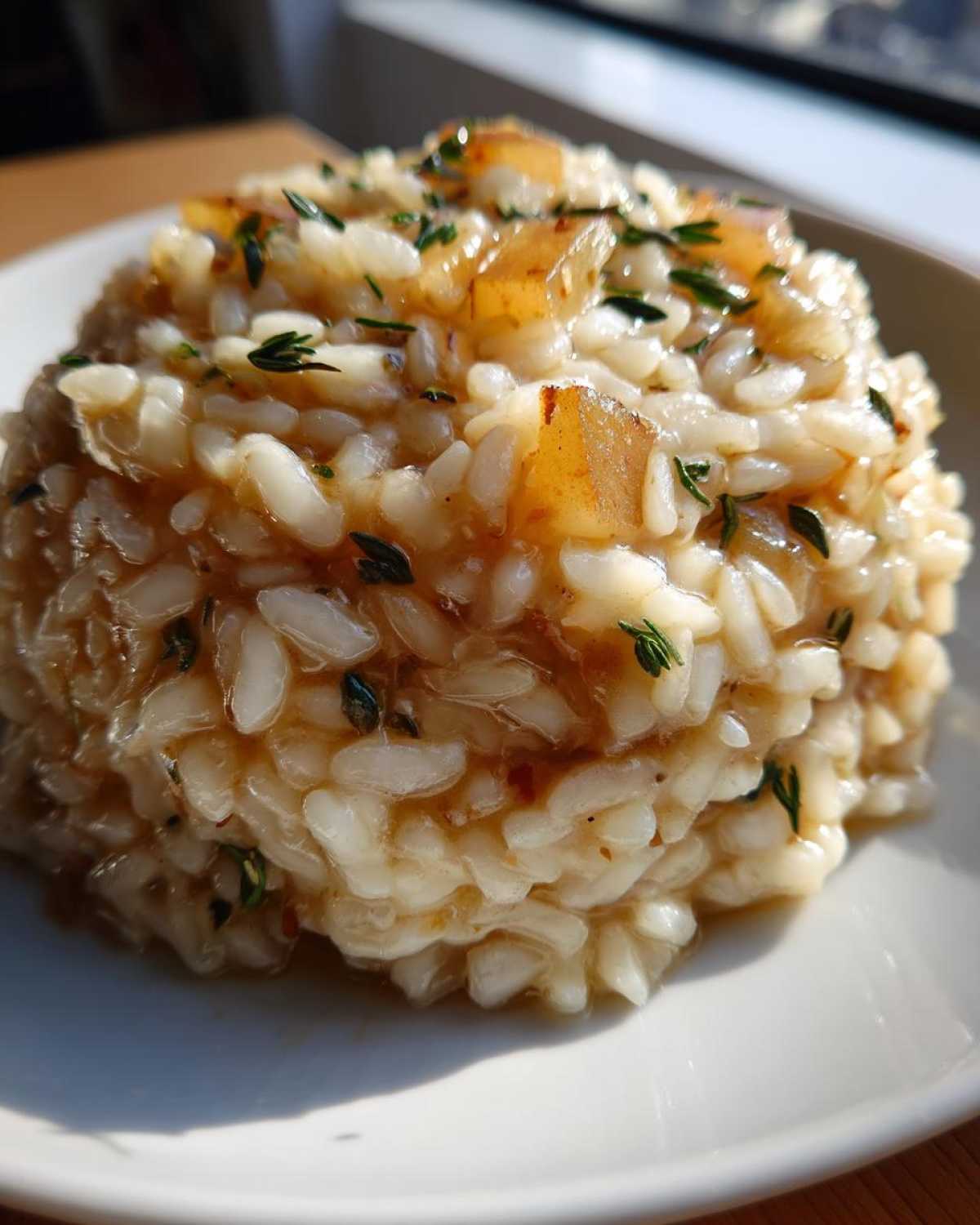 Champagne Risotto with Pear and Thyme - detail 1