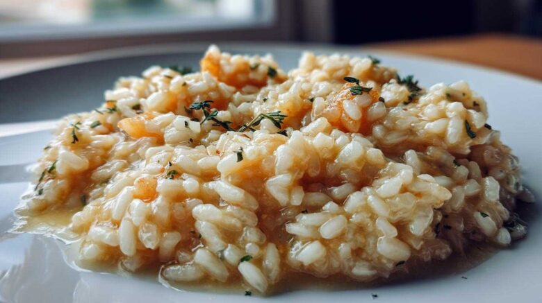 Champagne Risotto with Pear and Thyme