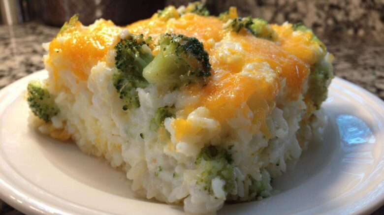 Cheesy Broccoli Rice Casserole