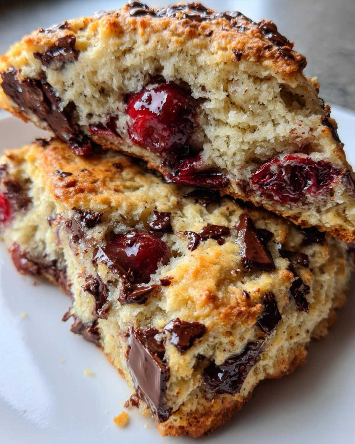 Cherry Chocolate Chunk Scones - detail 3