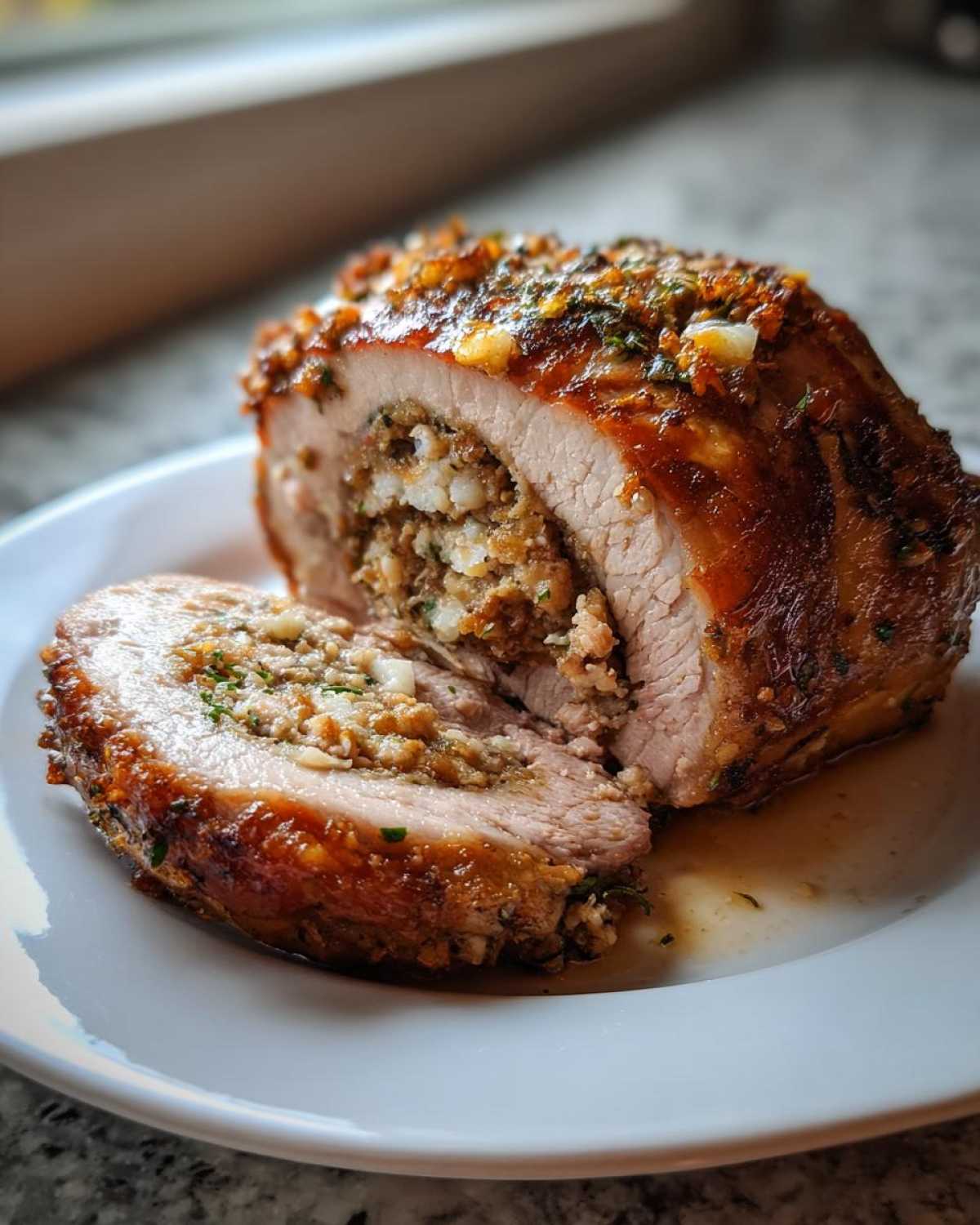 Chestnut Stuffed Pork Roast - detail 1