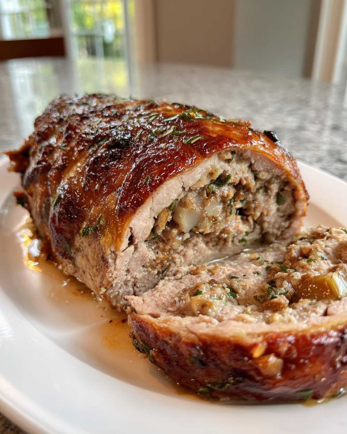 Chestnut Stuffed Pork Roast - detail 2