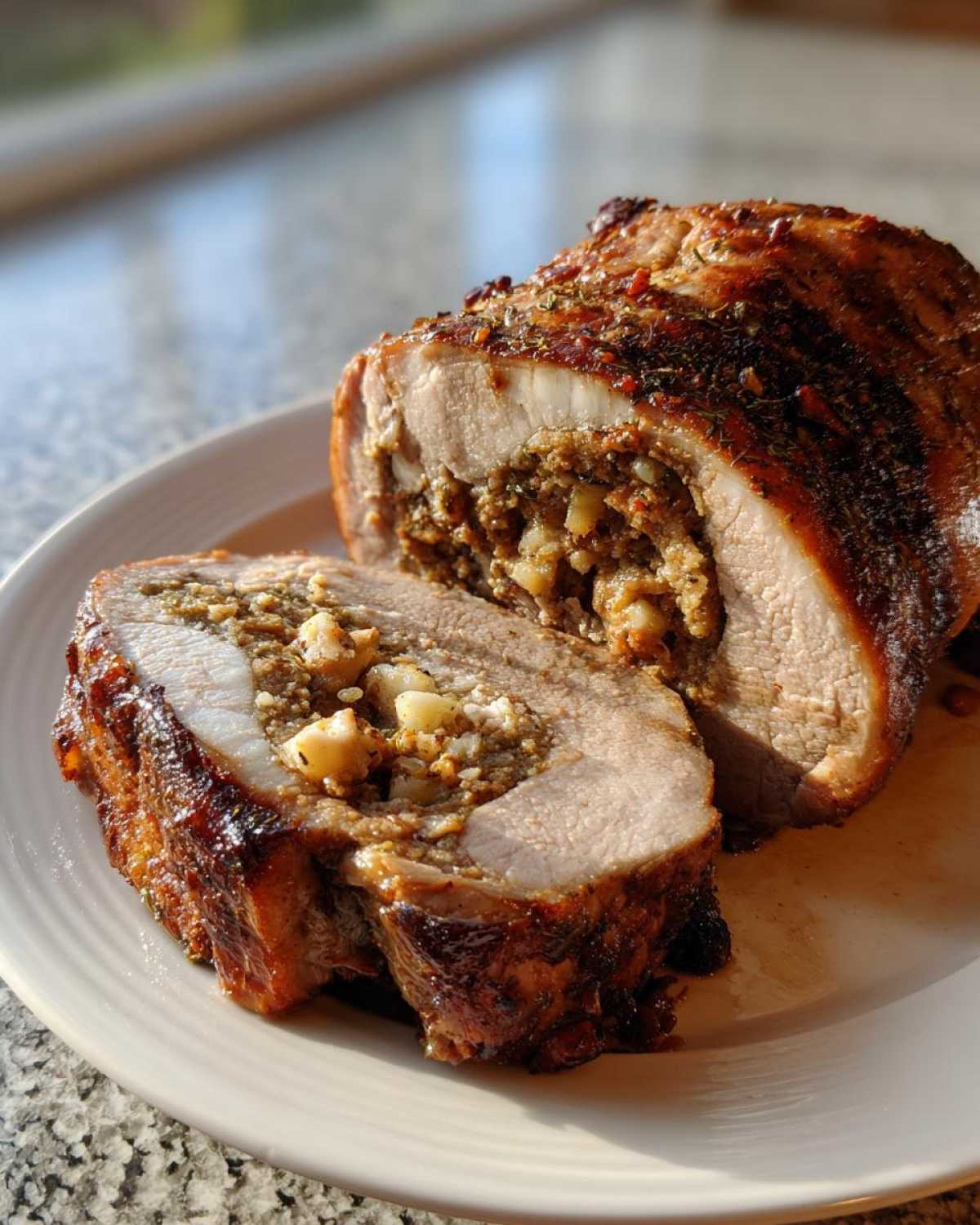 Chestnut Stuffed Pork Roast - detail 3