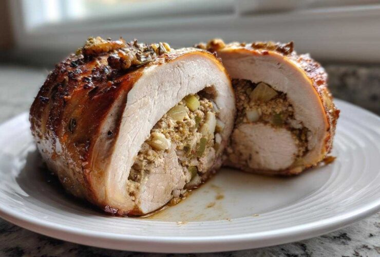 Chestnut Stuffed Pork Roast