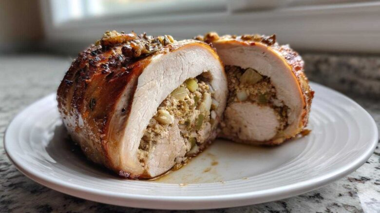 Chestnut Stuffed Pork Roast