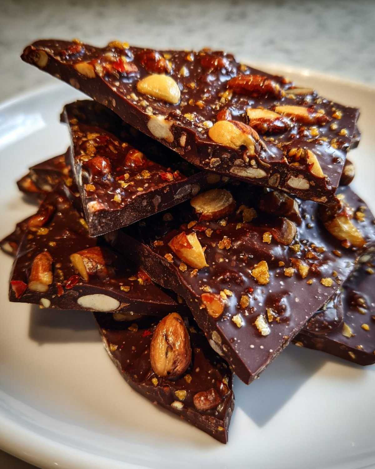 Chili Chocolate Almond Bark - detail 3