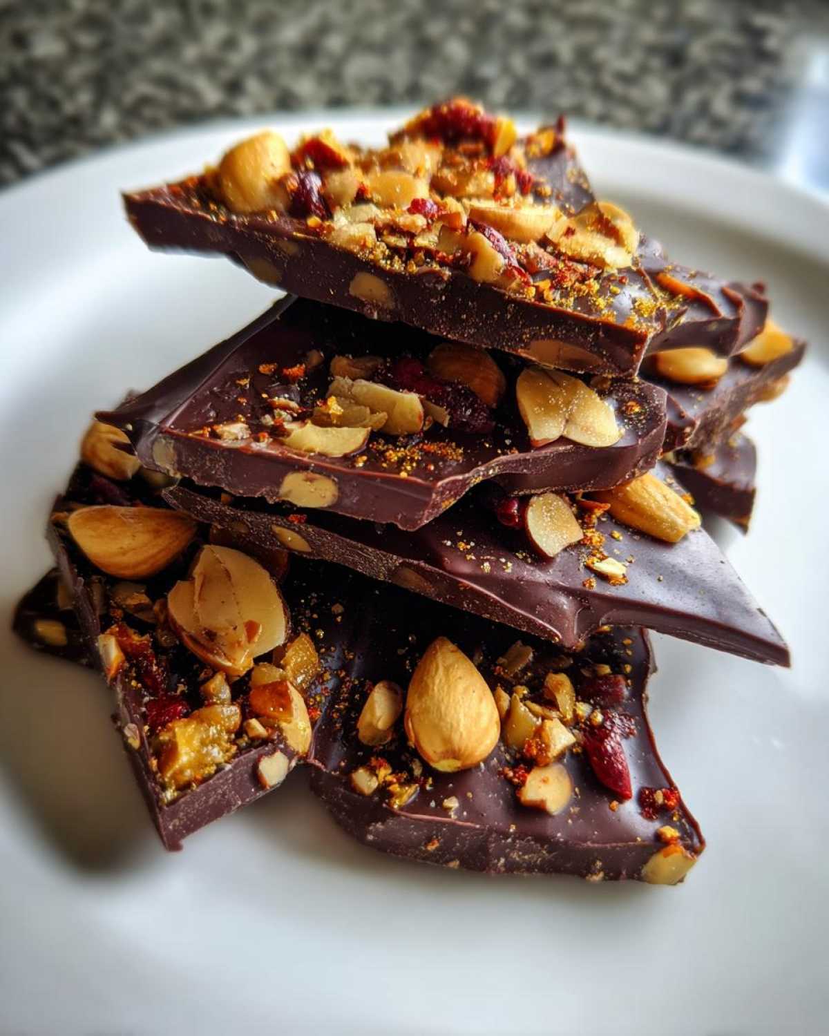 Chili Chocolate Almond Bark - detail 4