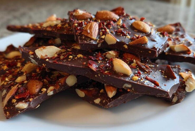 Chili Chocolate Almond Bark