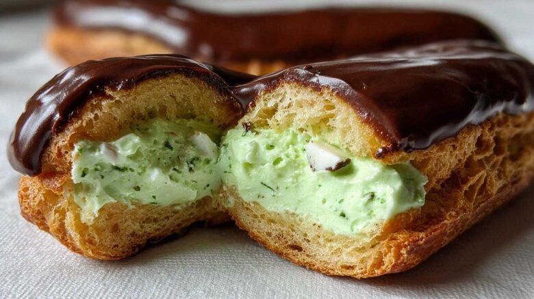 Chocolate Peppermint Eclair