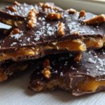 Chocolate Salted Caramel Pretzel Bark